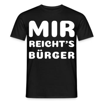 J’en ai assez, citoyens - T-shirt homme - noir - Devant - AI Model Male 178 light (178cm)