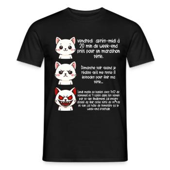 Bing Watcher Serie - Film Humor - Männer T-Shirt - Schwarz - Vorne - AI Model Male 178 light (178cm)