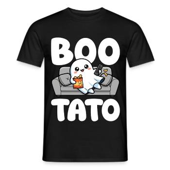 BOO-TATO - HALLOWEEN FANTÔME - T-shirt homme - noir - Devant - AI Model Male 178 light (178cm)