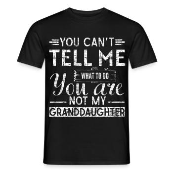 Du kannst mir nicht sagen, was ich tun soll, du bist nicht meine Oma - Männer T-Shirt - Schwarz - Vorne - AI Model Male 178 light (178cm)