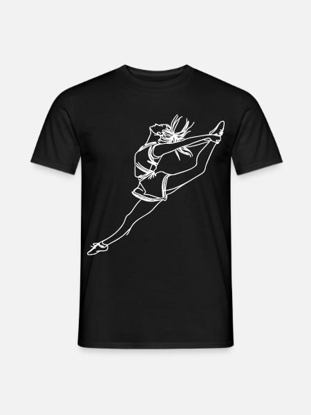 Cheerleadier Girl Sketch - Men's T-Shirt - black