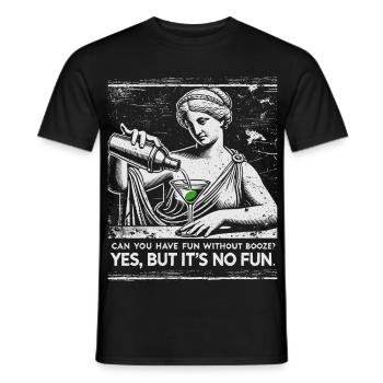 Vintage-Stil Bier Margarita Trinker Illustration - Männer T-Shirt - Schwarz - Vorne - AI Model Male 178 light (178cm)