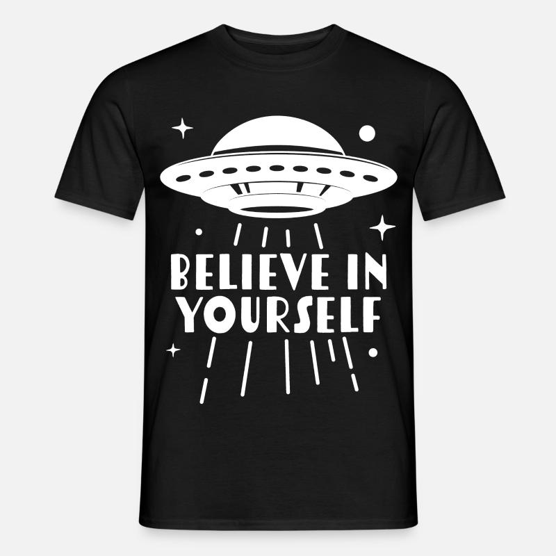 an sich selbst glauben - Männer T-Shirt - Schwarz