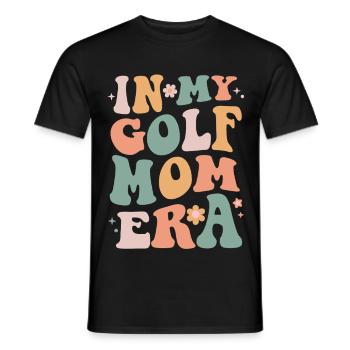 À l’époque de ma mère de golf - Citation amusante de maman de golf - T-shirt homme - noir - Devant - AI Model Male 178 light (178cm)