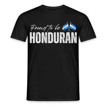 Fierté hondurienne, j’adore le Honduras - T-shirt homme - noir - Devant - AI Model Male 178 light (178cm)