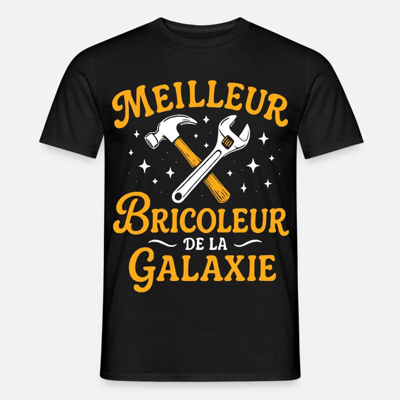 Bester Tüftler der Galaxis - Männer T-Shirt - Schwarz