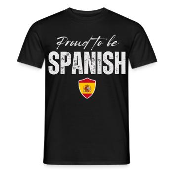 Spanischer Stolz, ich liebe Spanien - Männer T-Shirt - Schwarz - Vorne - AI Model Male 178 light (178cm)