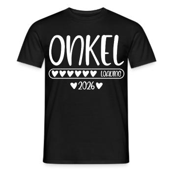 Onkel 2026 loading - Männer T-Shirt - Schwarz - Vorne - AI Model Male 178 light (178cm)