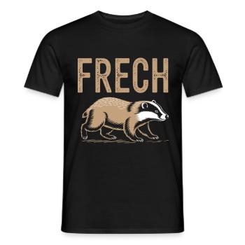 Frechdachs - Männer T-Shirt - Schwarz - Vorne - AI Model Male 178 light (178cm)