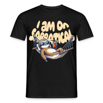 on Sabbatical - Men's T-Shirt - black - Front - AI Model Male 178 light (178cm)