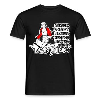 Never Forget Never Forgive - Männer T-Shirt - Schwarz - Vorne - AI Model Male 178 light (178cm)