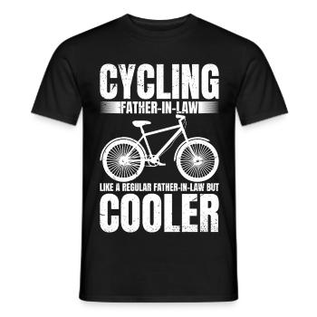 Cycling Father-in-law Bike Rider Cyclist - Männer T-Shirt - Schwarz - Vorne - AI Model Male 178 light (178cm)