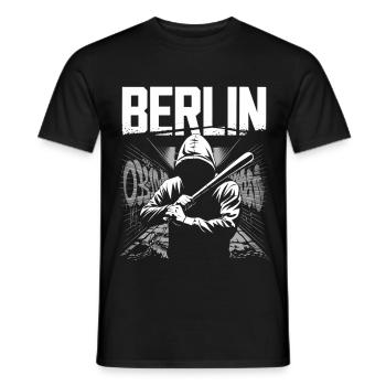 Berlin Street Art Graffiti Design - Männer T-Shirt - Schwarz - Vorne - AI Model Male 178 light (178cm)
