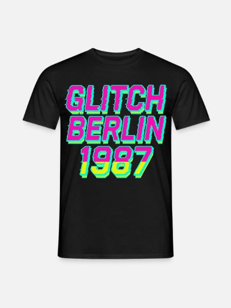 Glitch, Berlin 1987 - Men's T-Shirt - black