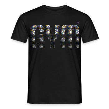 GYM - Workout mit Stil im Fitnessstudio-Design - Männer T-Shirt - Schwarz - Vorne - AI Model Male 178 light (178cm)
