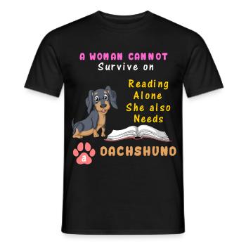 Dackel - Männer T-Shirt - Schwarz - Vorne - AI Model Male 178 light (178cm)