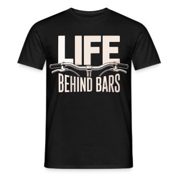 Life Behind Bars Rad Shirt - Men's T-Shirt - black - Front - AI Model Male 178 light (178cm)