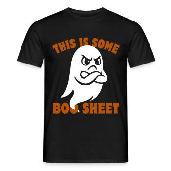 Halloween Ghost - This is some Boo Sheet - Men's T-Shirt - black - Front - AI Model Male 178 light (178cm)