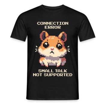 Connection error: Smalltalk not possible | Intro - Men's T-Shirt - black - Front - AI Model Male 178 light (178cm)