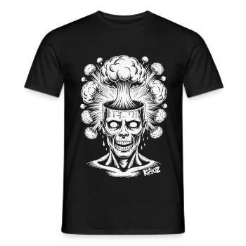 Kreative Explosion und Comic Illustration - Männer T-Shirt - Schwarz - Vorne - AI Model Male 178 light (178cm)