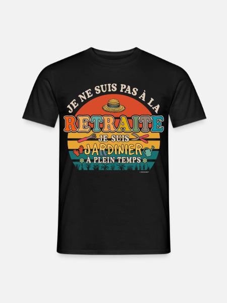 Retired Gardener - Retired Humor - Men's T-Shirt - black