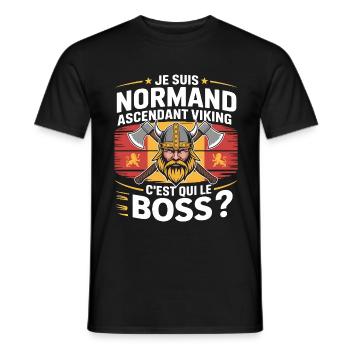 Viking Norman Ascendant T-Shirt - Men's T-Shirt - black - Front - AI Model Male 178 light (178cm)