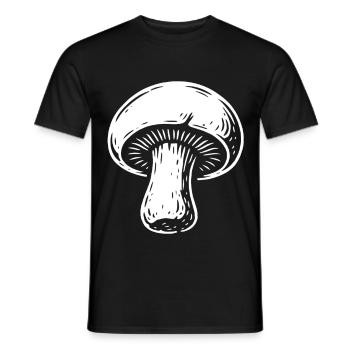Champignon Pilzsammler - Pilze - Spruch - Männer T-Shirt - Schwarz - Vorne - AI Model Male 178 light (178cm)