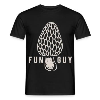 Morchel Funguy Pilzsammler - Pilze - Spruch - Männer T-Shirt - Schwarz - Vorne - AI Model Male 178 light (178cm)
