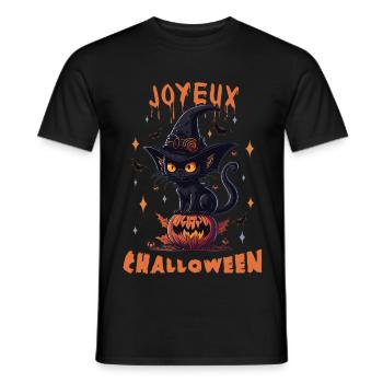 Costume Halloween Simple Idée de Cadeau - T-shirt homme - noir - Devant - AI Model Male 178 light (178cm)