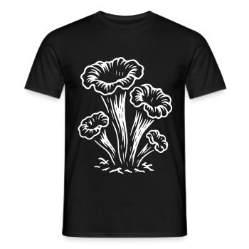 Herbsttrompete - Pilzsammler - Pilze - Spruch - Männer T-Shirt - Schwarz - Vorne - AI Model Male 178 light (178cm)
