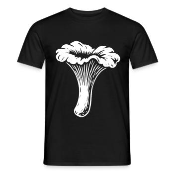 Chanterelle Mushroom Picker - Mushrooms - Saying - Men's T-Shirt - black - Front - AI Model Male 178 light (178cm)
