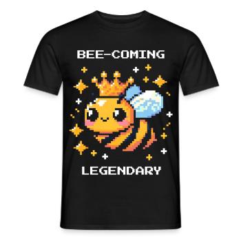Buzzing to the legend | Bees &amp; Beekeepers - Men's T-Shirt - black - Front - AI Model Male 178 light (178cm)