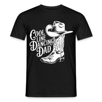 Cool Country Western Line Dancing Dad Design - Männer T-Shirt - Schwarz - Vorne - AI Model Male 178 light (178cm)