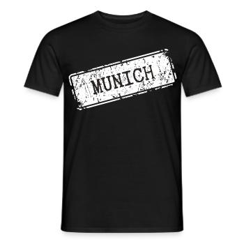 Munich - Männer T-Shirt - Schwarz - Vorne - AI Model Male 178 light (178cm)