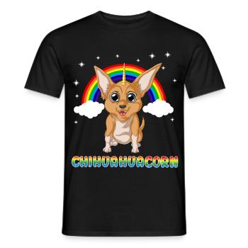 Chihuahua - T-shirt homme - noir - Devant - AI Model Male 178 light (178cm)