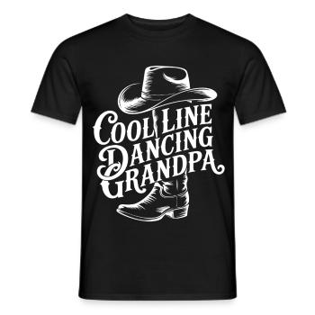 Design cool de grand-père danseur de ligne - T-shirt homme - noir - Devant - AI Model Male 178 light (178cm)