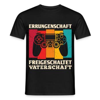Père en devenir RÉUSSITE DÉBLOQUÉE - T-shirt homme - noir - Devant - AI Model Male 178 light (178cm)
