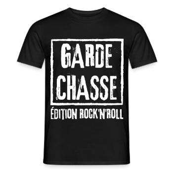 Garde Chasse Edition Rock - Men's T-Shirt - black - Front - AI Model Male 178 light (178cm)