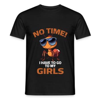 Ant Garden Sayings Gardening Friends Gardening - Men's T-Shirt - black - Front - AI Model Male 178 light (178cm)