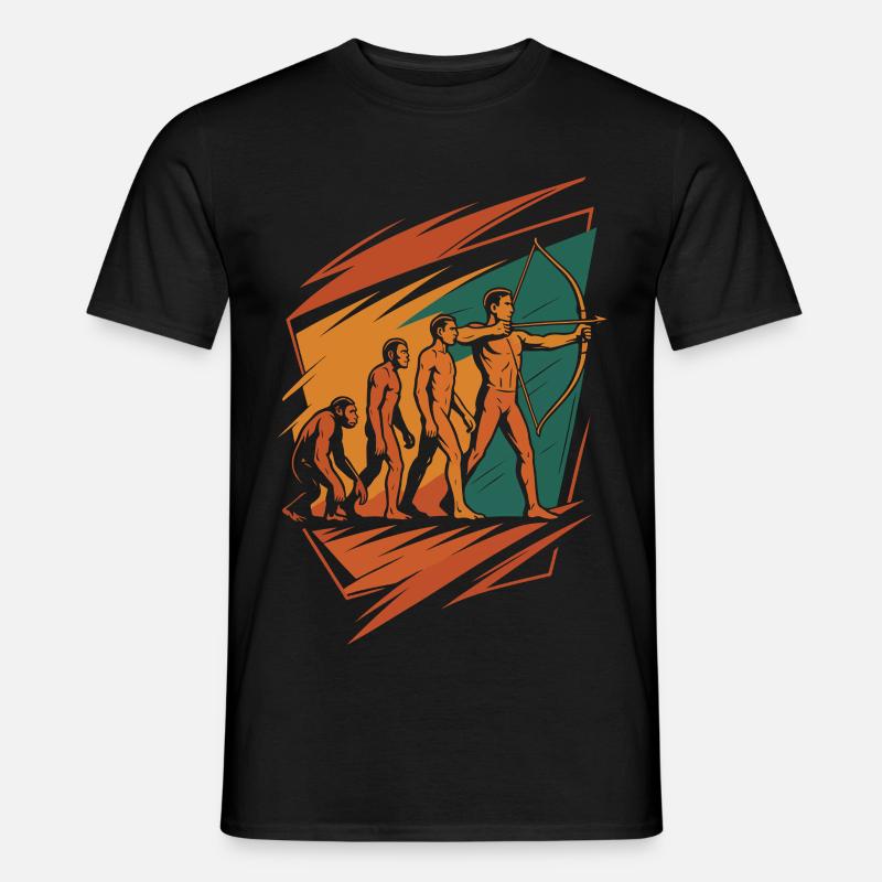 Entwicklung Des Bogenschießens Archer Bow Target - Männer T-Shirt - Schwarz