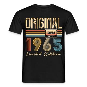 Original 1965 Geburtstag 60 Jahre altes Partygeschenk - Männer T-Shirt - Schwarz - Vorne - AI Model Male 178 light (178cm)