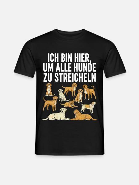 Humorous dog motif with text - Men's T-Shirt - black