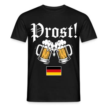 Prost! - Männer T-Shirt - Schwarz - Vorne - AI Model Male 178 light (178cm)