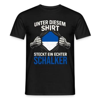 Idée cadeau Schalke Fan Football Team - T-shirt homme - noir - Devant - AI Model Male 178 light (178cm)