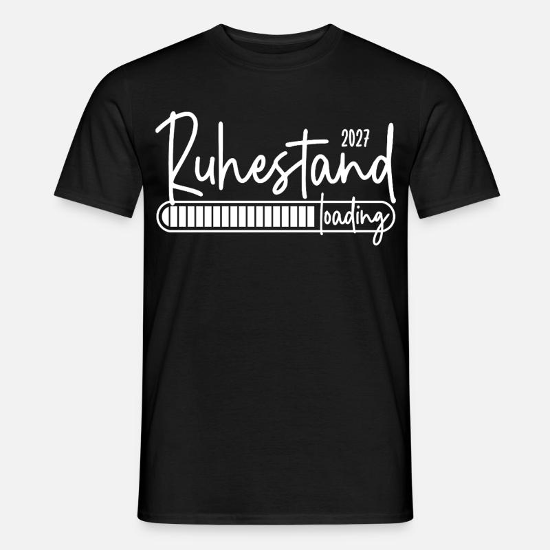 Ruhestand 2027 loading - Männer T-Shirt - Schwarz