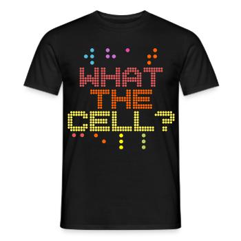 Professeur de braille Braille What The Cell - T-shirt homme - noir - Devant - AI Model Male 178 light (178cm)