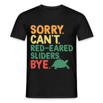 Red-eared Turtle - Men's T-Shirt - black - Front - AI Model Male 178 light (178cm)