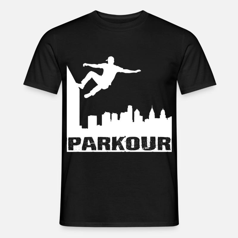 Parkour - Männer T-Shirt - Schwarz