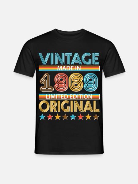 1969 - Männer T-Shirt - Schwarz