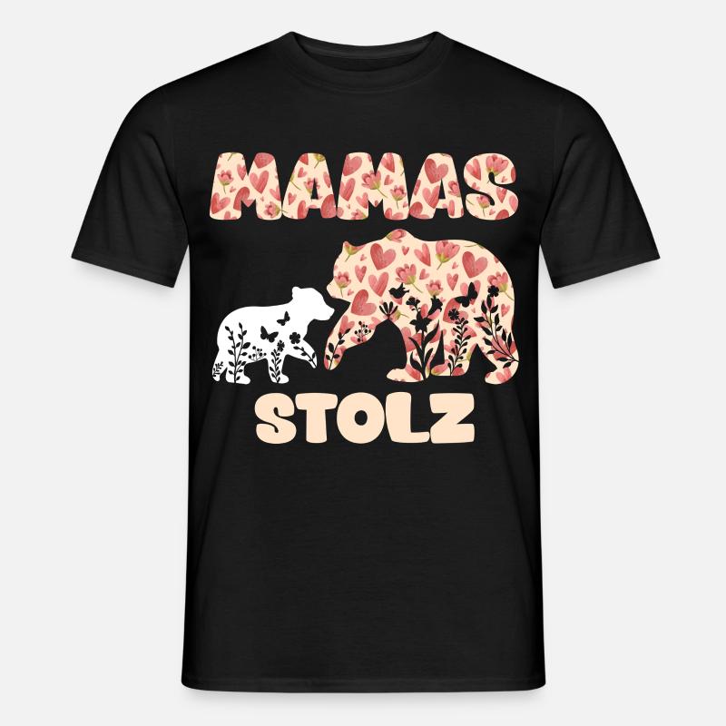 Werdende Mutter MAMAS STOLZ Lustiges - Männer T-Shirt - Schwarz